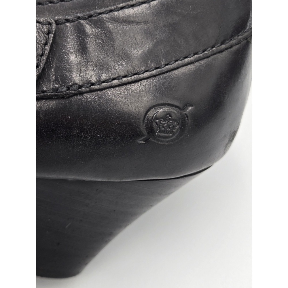 Born‎ Leather Ankle Boots Women's Size 9 Black Booties - Picture 10 of 11